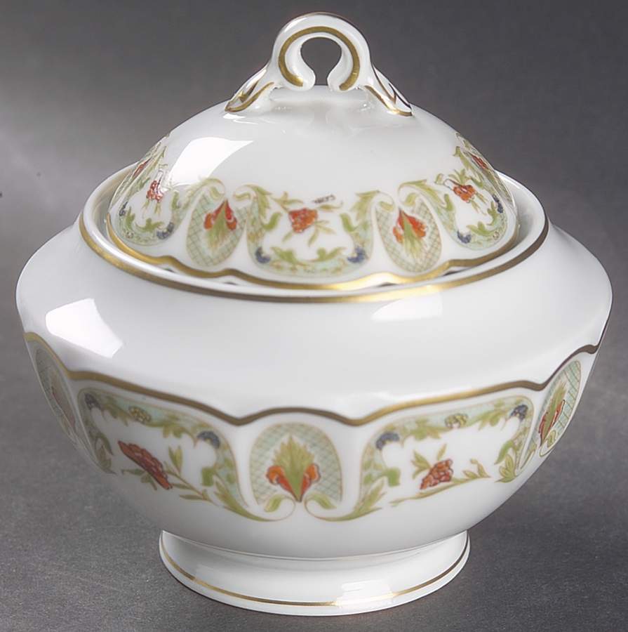 Chantoung Sugar Bowl & Lid by Charles Field Haviland-1