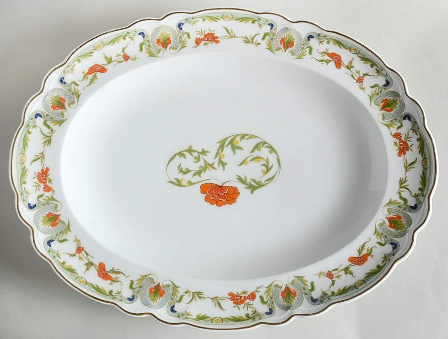 Chantoung 18" Oval Serving Platter by Charles Field Haviland-1