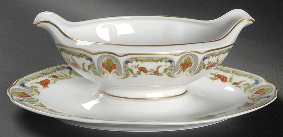 Chantoung Gravy Boat with Attached Underplate by Charles Field Haviland-1