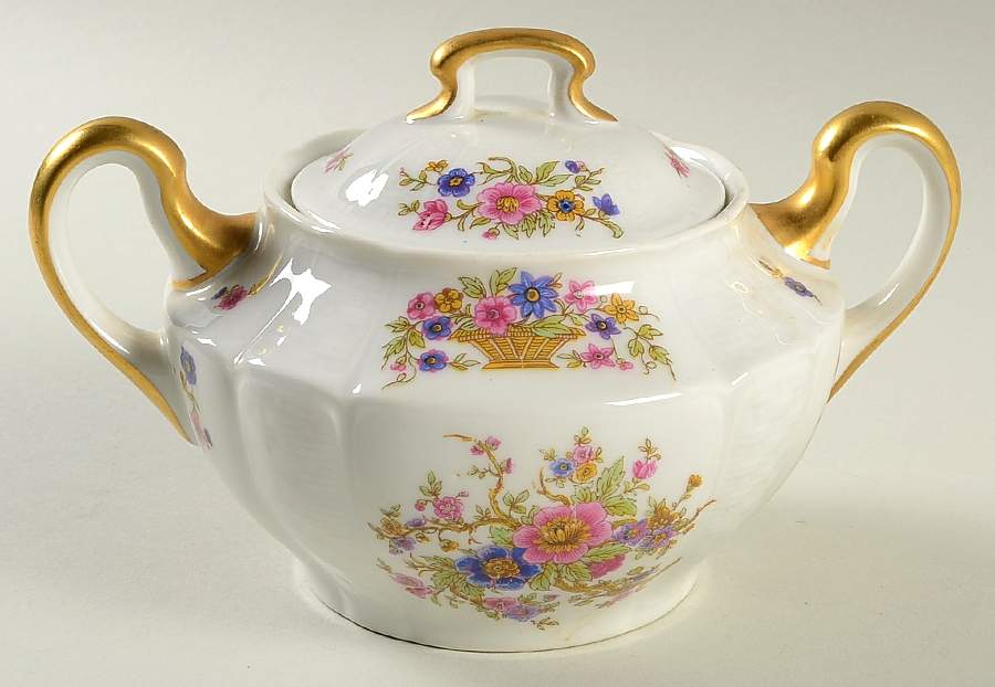 CHF1 Sugar Bowl & Lid by Charles Field Haviland-1