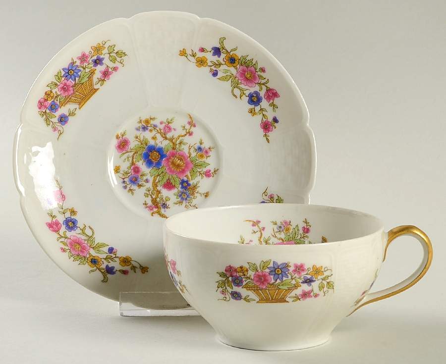 CHF1 Flat Cup & Saucer Set by Charles Field Haviland-1
