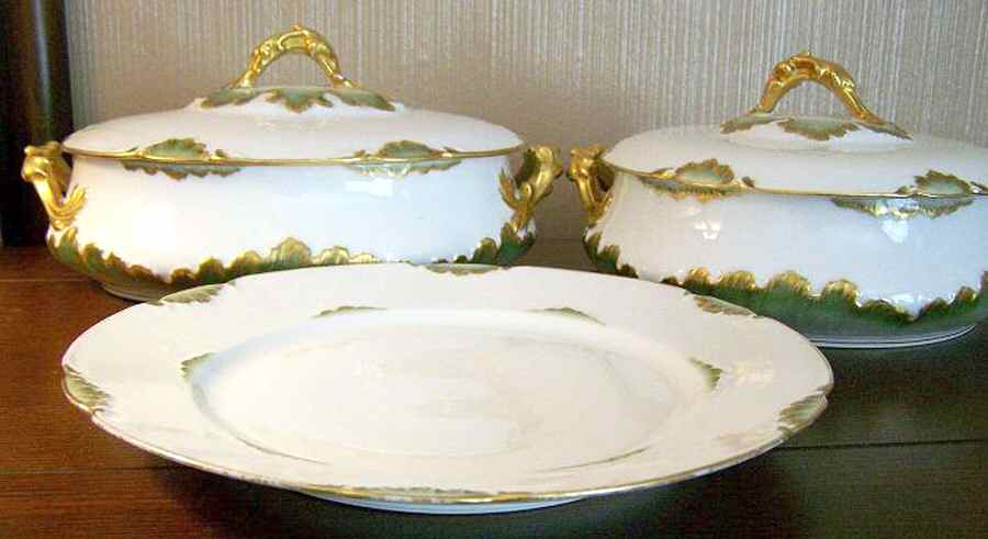 CHF100 Oval Covered Vegetable by Charles Field Haviland-1