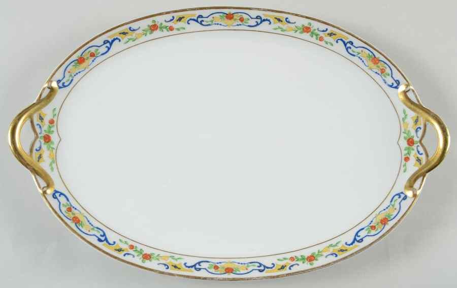 CHF102 12" Oval Serving Platter by Charles Field Haviland-1