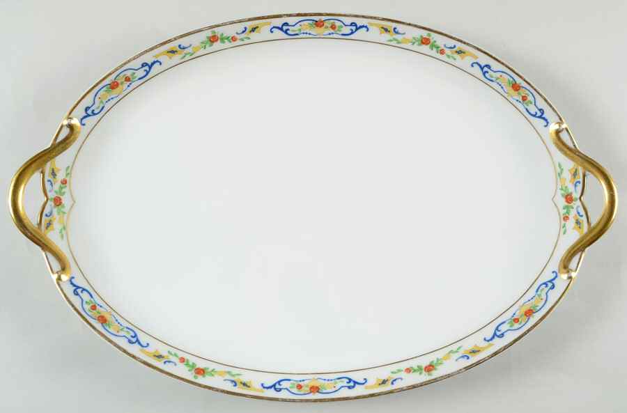 CHF102 14" Oval Serving Platter by Charles Field Haviland-1