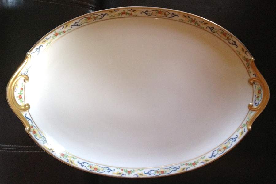 CHF102 14" Oval Serving Platter by Charles Field Haviland-1