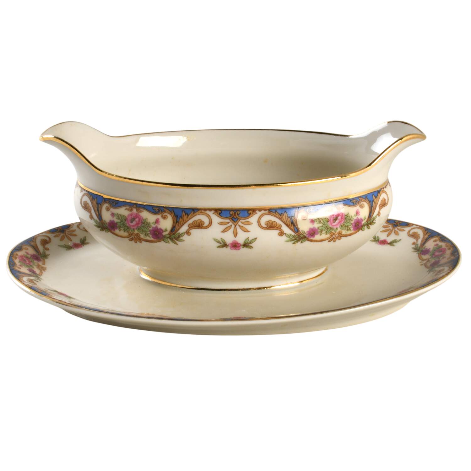 CHF110 Gravy Boat with Attached Underplate by Charles Field Haviland-1