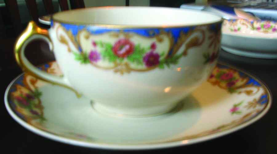 CHF110 Flat Cup & Saucer Set by Charles Field Haviland-1