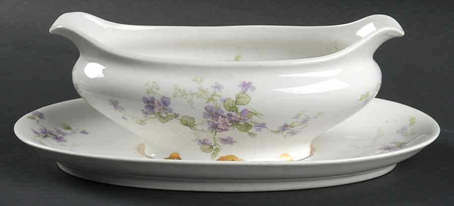 CHF130 Gravy Boat & Underplate by Charles Field Haviland-1