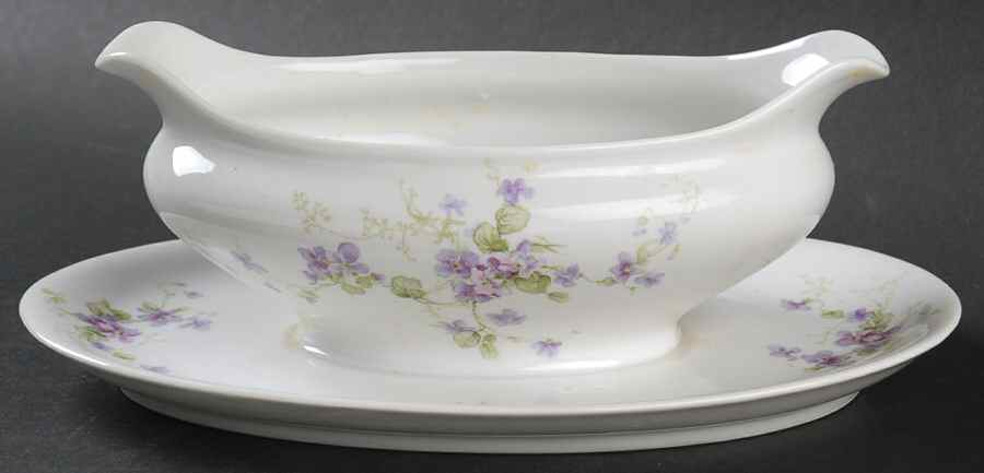 CHF130 Gravy Boat with Attached Underplate by Charles Field Haviland-1