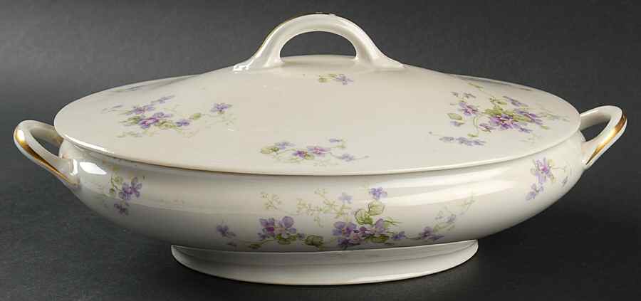 CHF130 Oval Covered Vegetable by Charles Field Haviland-1