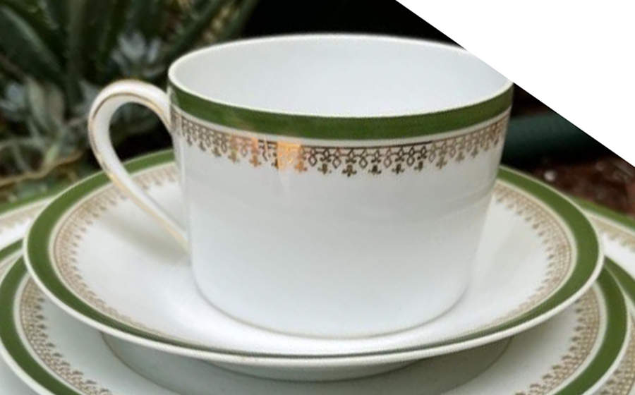 CHF16 Flat Cup & Saucer Set by Charles Field Haviland-1