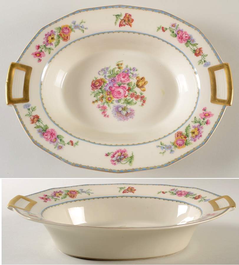 CHF55 11" Oval Vegetable Bowl by Charles Field Haviland-1