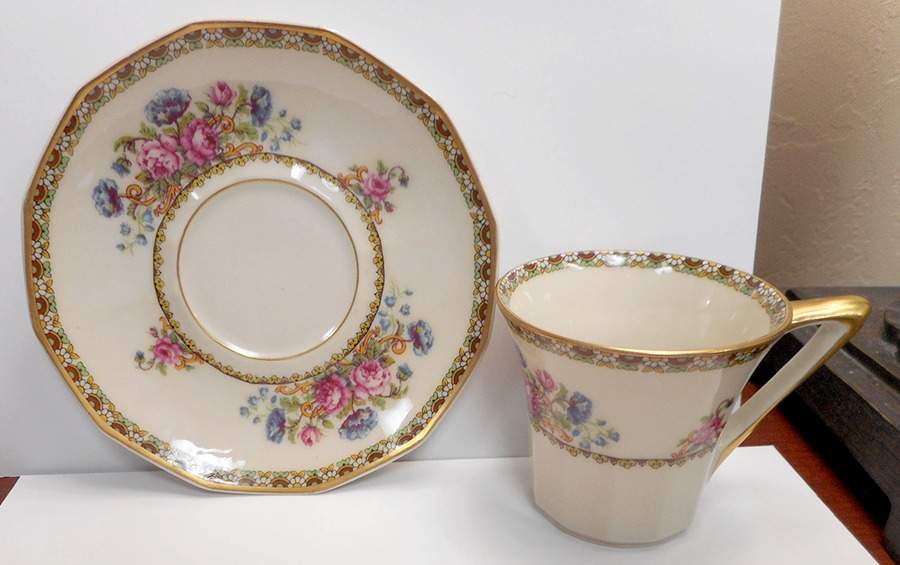 CHF177 Flat Demitasse Cup & Saucer Set by Charles Field Haviland-1
