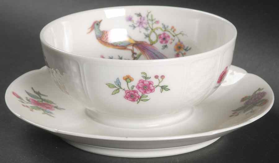 CHF2 Gravy Boat with Attached Underplate by Charles Field Haviland-1