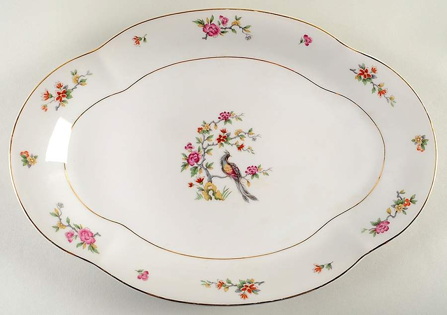 CHF22 (Verge) 16" Oval Serving Platter by Charles Field Haviland-1