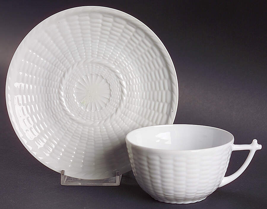 Pergolia Flat Cup & Saucer Set by Charles Field Haviland-1