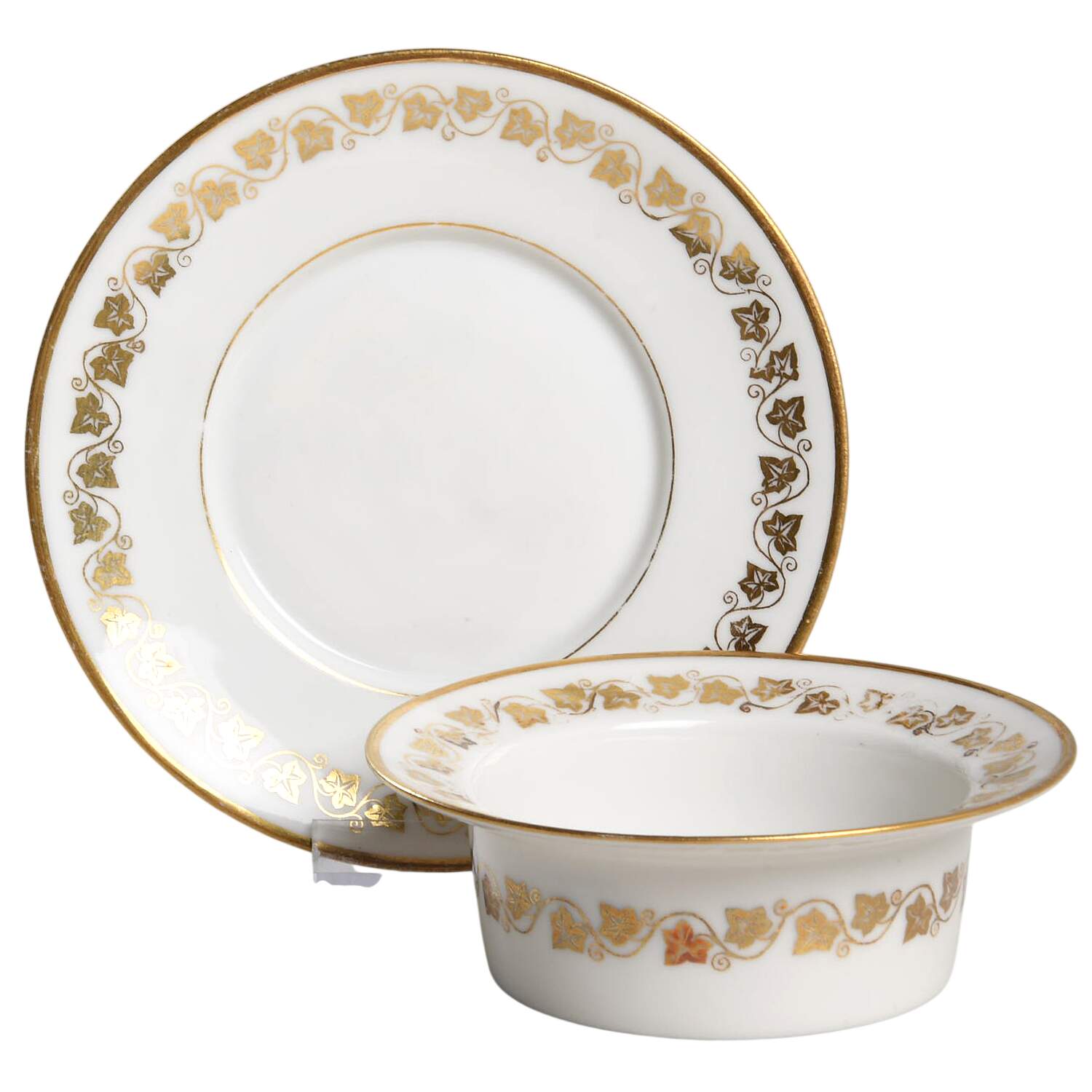 CHF235 (Smooth) Ramekin & Saucer Set by Charles Field Haviland-1