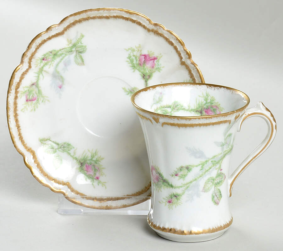 CHF240 Chocolate Cup & Saucer Set by Charles Field Haviland-1