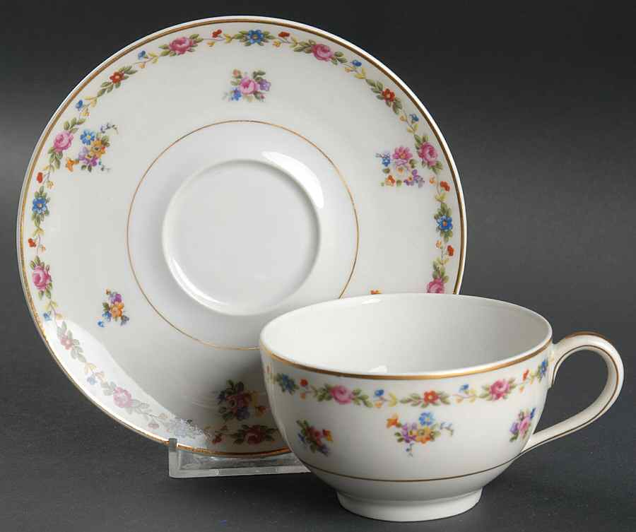 Riviera Flat Cup & Saucer Set by Charles Field Haviland-1