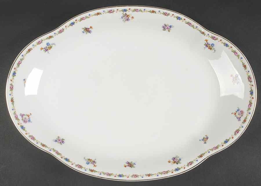Riviera 16" Oval Serving Platter by Charles Field Haviland-1