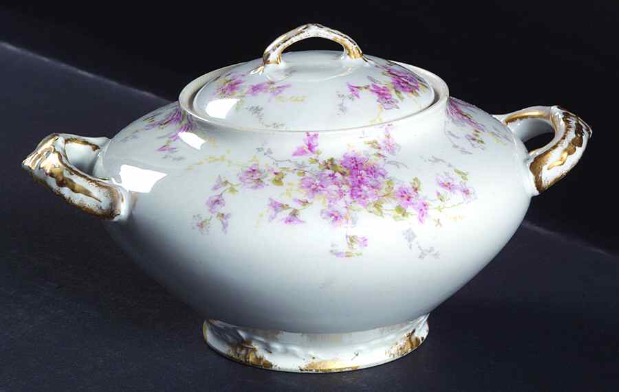 CHF265 Sugar Bowl & Lid by Charles Field Haviland-1