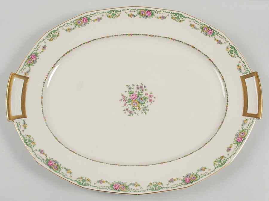 Head 169b 19" Oval Serving Platter by Charles Field Haviland-1