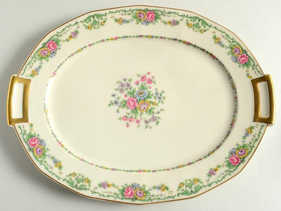 Head 169b 11" Oval Serving Platter by Charles Field Haviland-1