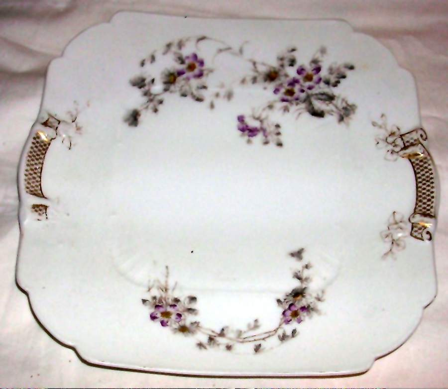 Schleiger 1301-3 Handled Cake Plate by Charles Field Haviland-1
