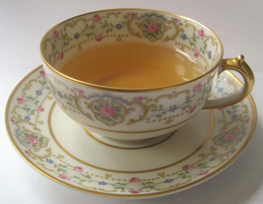 CHF311 Flat Cup & Saucer Set by Charles Field Haviland-1