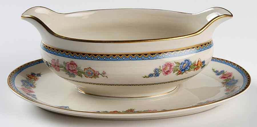 CHF5 Gravy Boat with Attached Underplate by Charles Field Haviland-1
