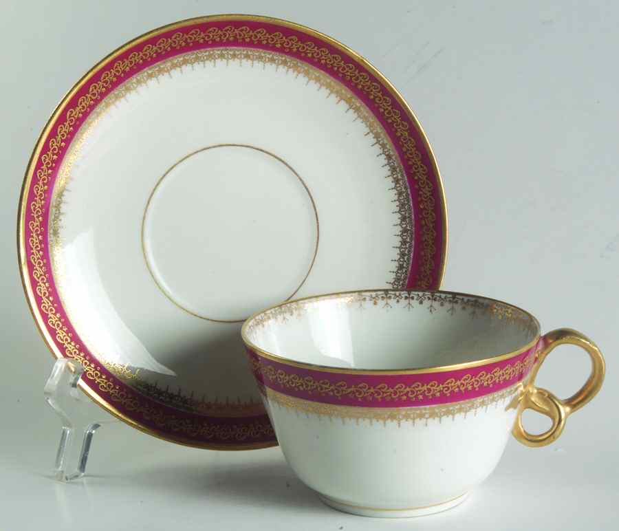 CHF67 Flat Cup & Saucer Set by Charles Field Haviland-1