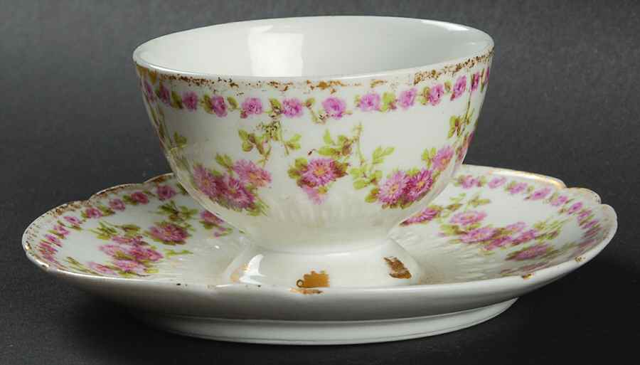 CHF71 Egg Cup with Attached Underplate by Charles Field Haviland-1