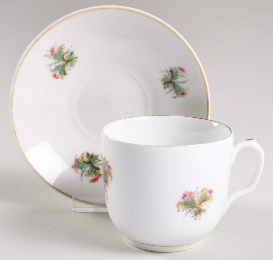 CHF86 Flat Cup & Saucer Set by Charles Field Haviland-1