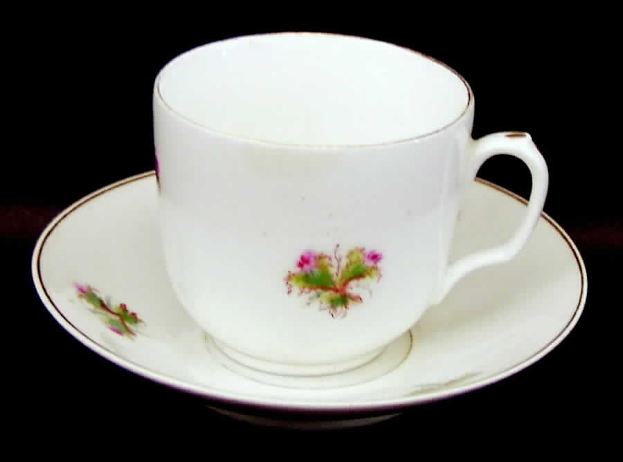 CHF86 Flat Cup & Saucer Set by Charles Field Haviland-1