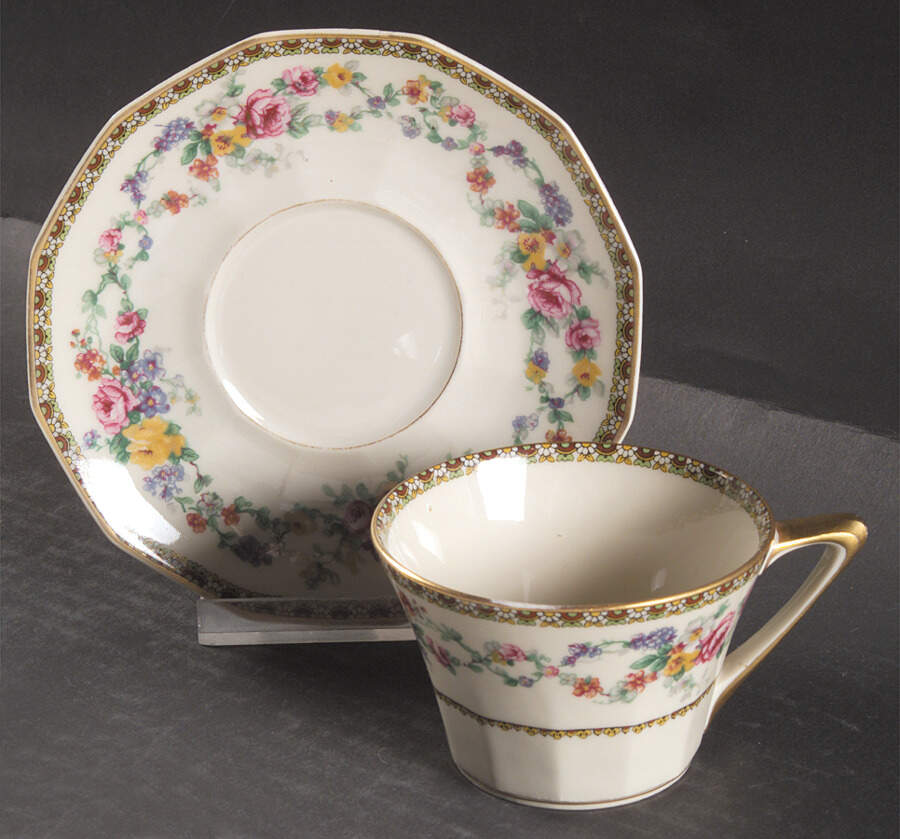 Boulogne Flat Cup & Saucer Set by Charles Field Haviland-1