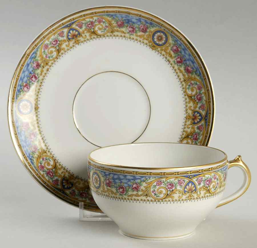 CHF9 Flat Cup & Saucer Set by Charles Field Haviland-1