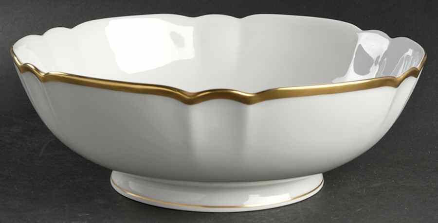 Colette Gold 10" Large Salad Serving Bowl by Charles Field Haviland-1