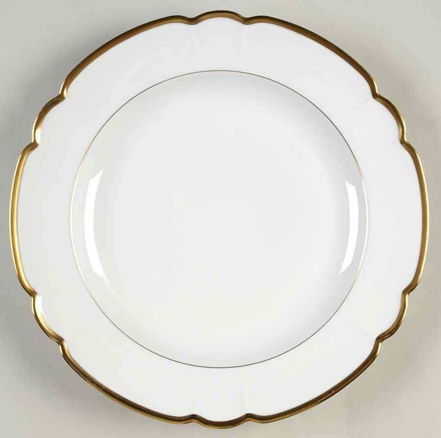 Colette Gold 12" Chop Plate (Round Platter) by Charles Field Haviland-1