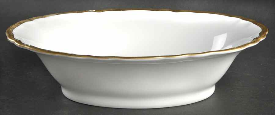 Colette Gold 9" Oval Vegetable Bowl by Charles Field Haviland-1
