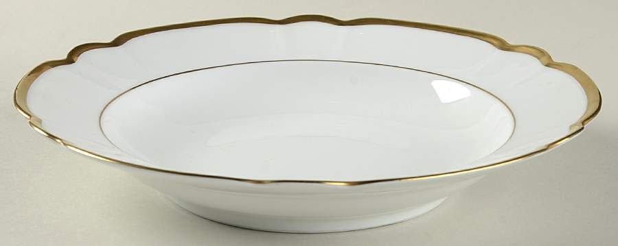 Colette Gold Large Rim Soup Bowl by Charles Field Haviland-1