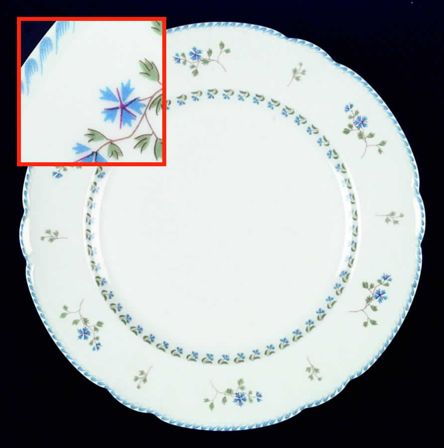 Cornflower (Barbeaux) Dinner Plate by Charles Field Haviland-1
