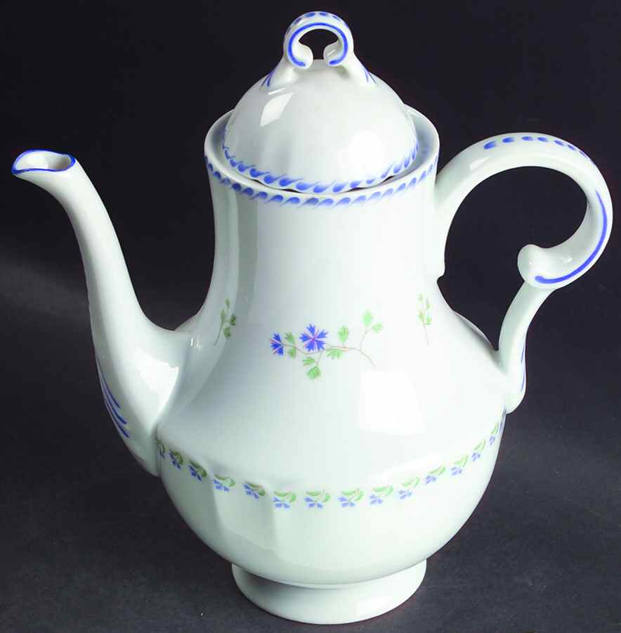 Cornflower (Barbeaux) Coffee Pot & Lid by Charles Field Haviland-1