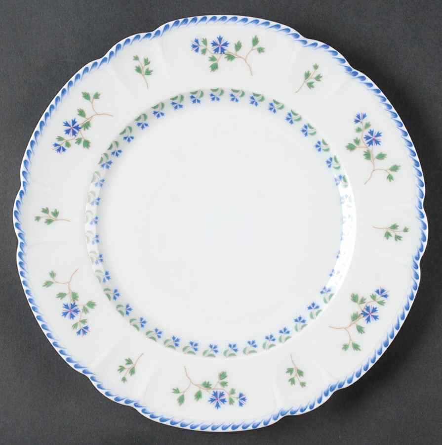 Cornflower (Barbeaux) Luncheon Plate by Charles Field Haviland-1