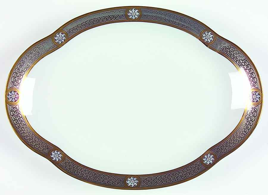Diamanta 14" Oval Serving Platter by Charles Field Haviland-1