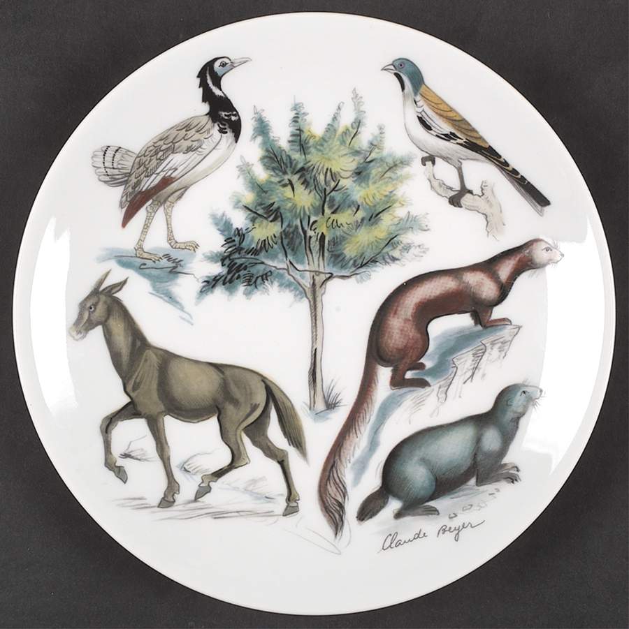 Earthly Paradise Salad Plate by Charles Field Haviland-1