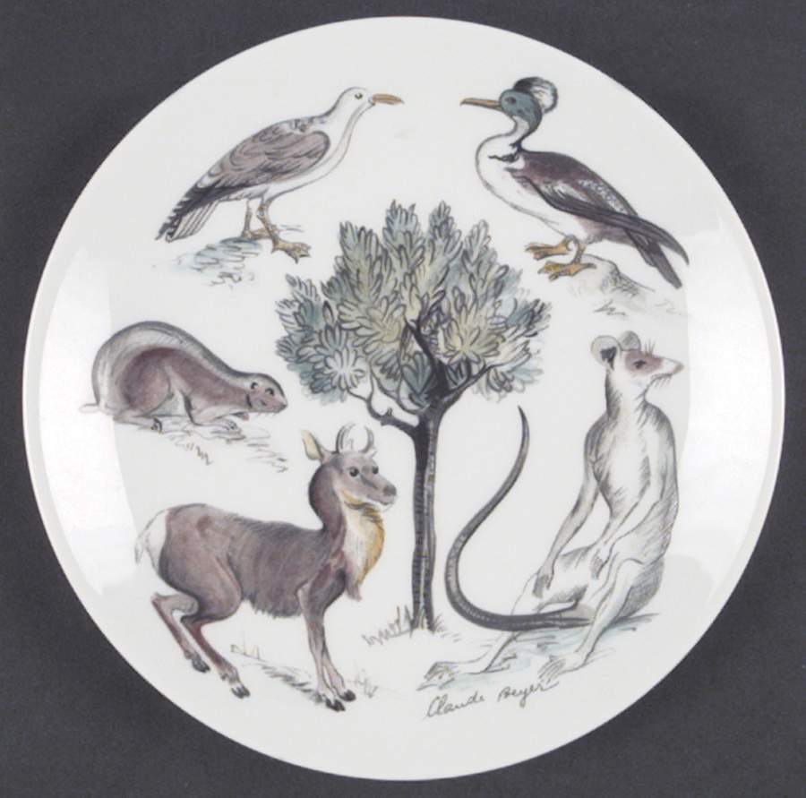 Earthly Paradise Salad Plate by Charles Field Haviland-1