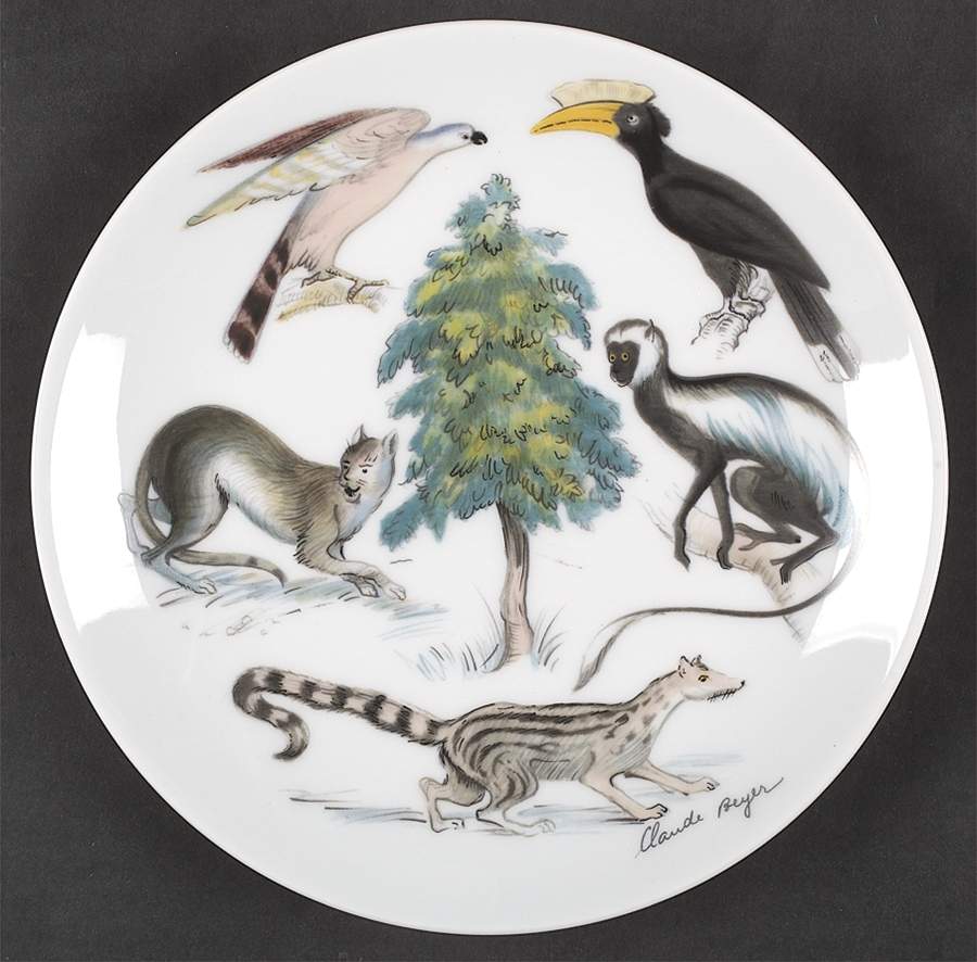 Earthly Paradise Salad Plate by Charles Field Haviland-1