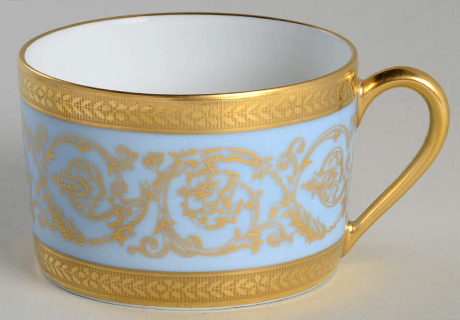 Edith Blue (Recamier Shape) Flat Cup by Charles Field Haviland-1