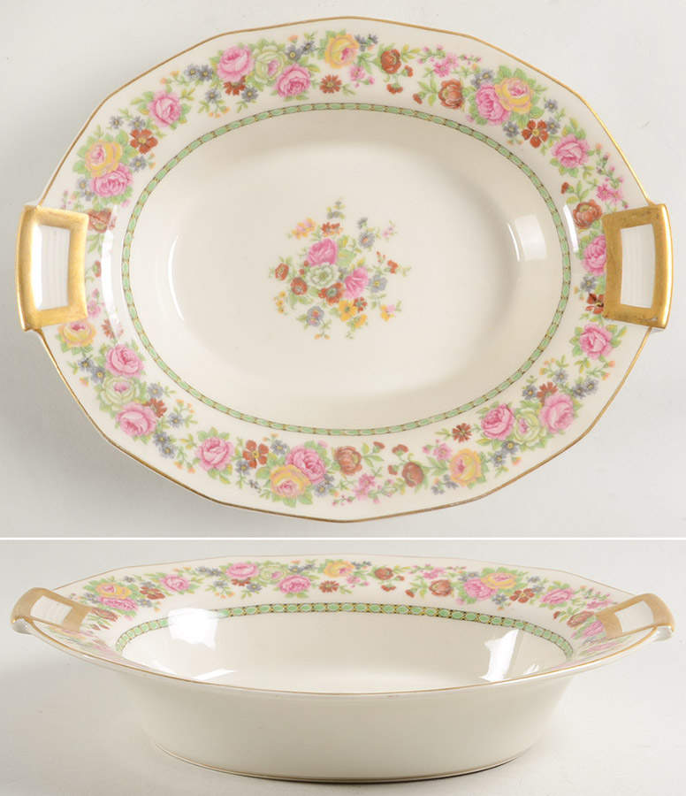Eileen 9" Oval Vegetable Bowl by Charles Field Haviland-1