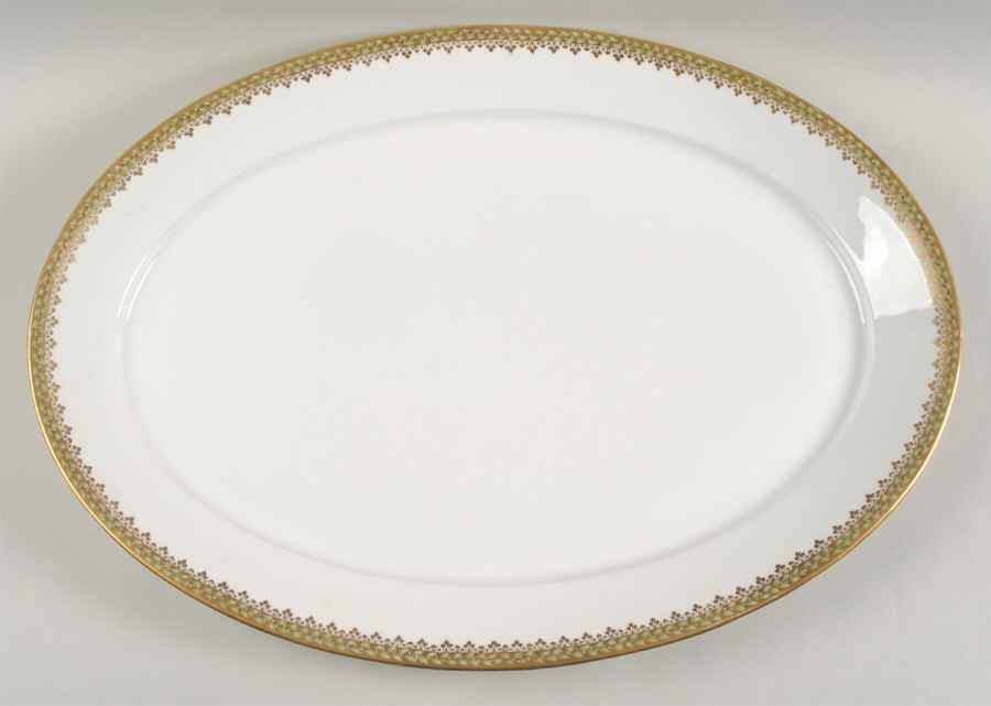 Empire Wreath 19" Oval Serving Platter by Charles Field Haviland-1